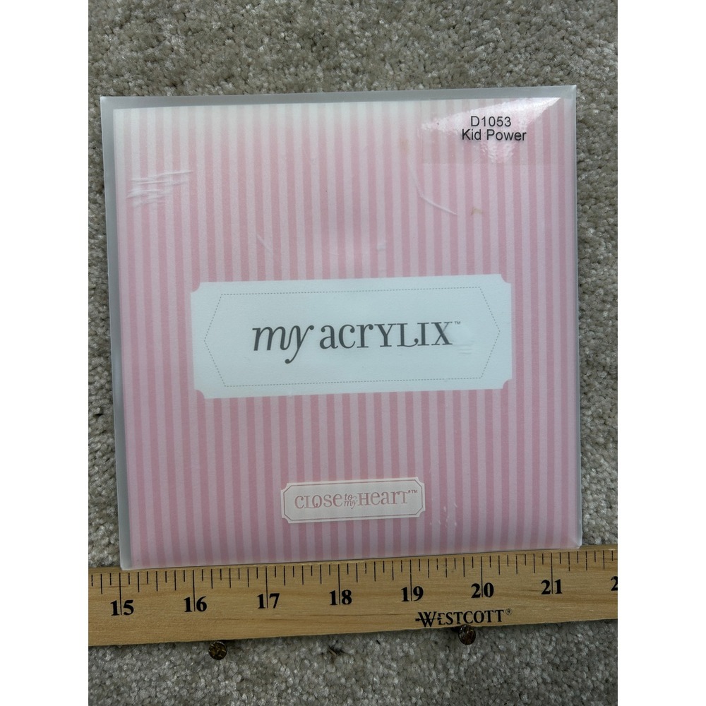 Close To My Heart Kid Power D1053 My Acrylix Clear Stamps Children Kids
